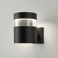 Уличный настенный светодиодный светильник Черный 1530 TECHNO LED  черный