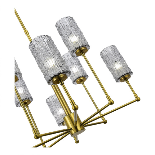 SL1240.303.08 Люстра подвесная ST-Luce Латунь/Дымчатый E27 8*60W GACCIOLO фото 3 SL1240.303.08 Люстра подвесная ST-Luce Латунь/Дымчатый E27 8*60W GACCIOLO фото 3