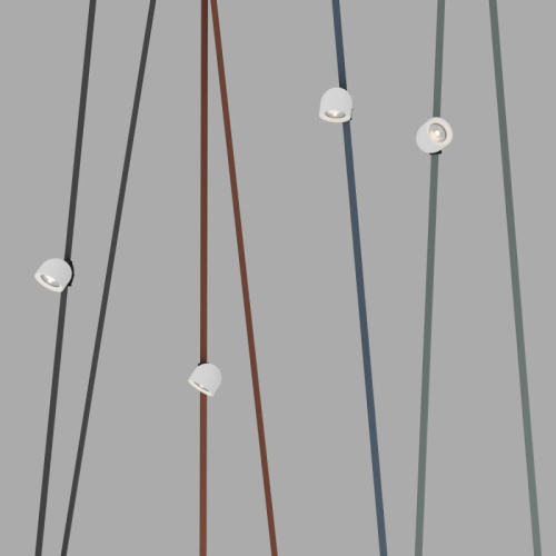 DK5540-WH+BK Поворотный светильник для трека-ремня Belty, серия Spot, со светодиодом, D100*H107мм, 48V DC, 12W, RA90, 38°, 4000K, IP20, белый с черным, алюминий фото 5
