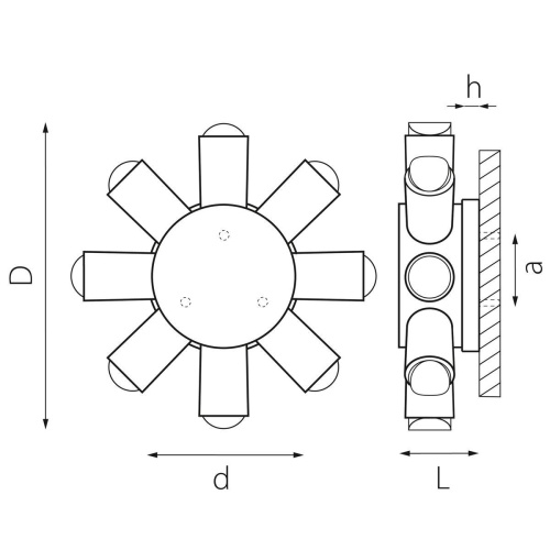 Уличный настенный светодиодный светильник Lightstar Dito 380683 фото 2