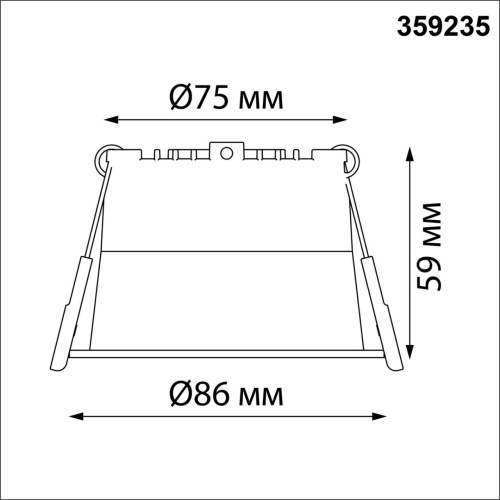 359235 SPOT NT23 536 черный Светильник встраиваемый светодиодный IP20 LED 9W 220V 540Лм 3000К TRAN фото 3 359235 SPOT NT23 536 черный Светильник встраиваемый светодиодный IP20 LED 9W 220V 540Лм 3000К TRAN фото 3