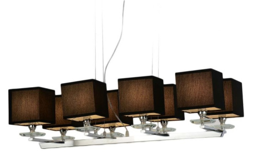 Хрустальная подвесная люстра Lumina Deco Fianelo LDP 1248-8 BK фото 2 Хрустальная подвесная люстра Lumina Deco Fianelo LDP 1248-8 BK фото 2