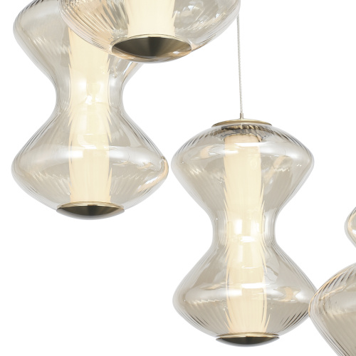 SL6136.233.01 Светильник подвесной ST-Luce золото/коньячный LED 1*28W 3000K SPINE фото 4