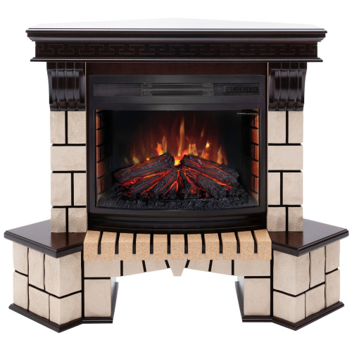 Электрокамин RealFlame Stone Coner AO античный дуб с очагом Firefield 25 S IR фото 2 Электрокамин RealFlame Stone Coner AO античный дуб с очагом Firefield 25 S IR фото 2