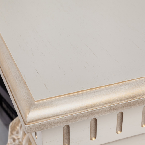 Электрокамин RealFlame Diva 33 WT белый дуб с золотой патиной с очагом 3D Firestar 33 фото 3