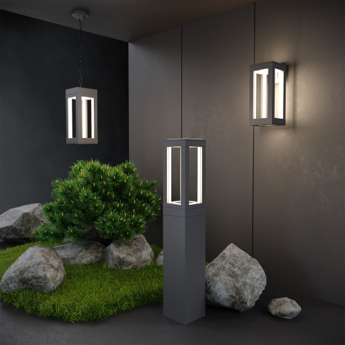 Ландшафтный светодиодный светильник Frame LED IP54 1529 TECHNO LED серый фото 2