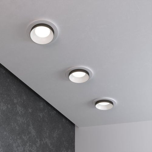 Встраиваемый точечный светильник 113 MR16 белый/черный фото 2