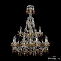 Люстра хрустальная 1410/10+5/240/XL-91/2d G V1003 Bohemia Ivele Crystal (Богемия Ивеле Кристалл)