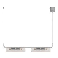 8258/4 SUSPENTIONI LN26 286 серебро/прозрачный, металл/стекло Подвес G9 4*20W 220V TORONTO