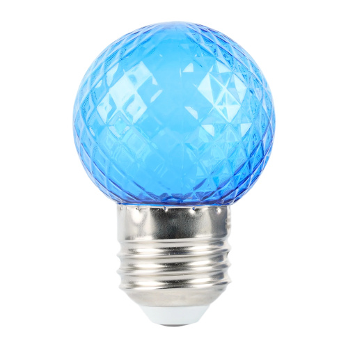 Лампа светодиодная Feron LB-385 Шарик синий прозрачный E27 1W 230V фото 7