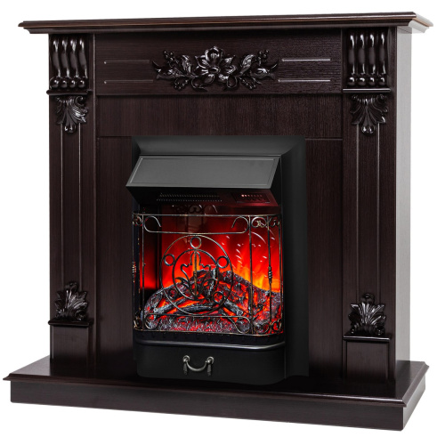 Каминокомплект OTTAWA/ПРАГА Венге с очагом Электроочаг MAJESTIC LUX RC/МАДЖЕСТИК С ПУЛЬТОМ фото 2
