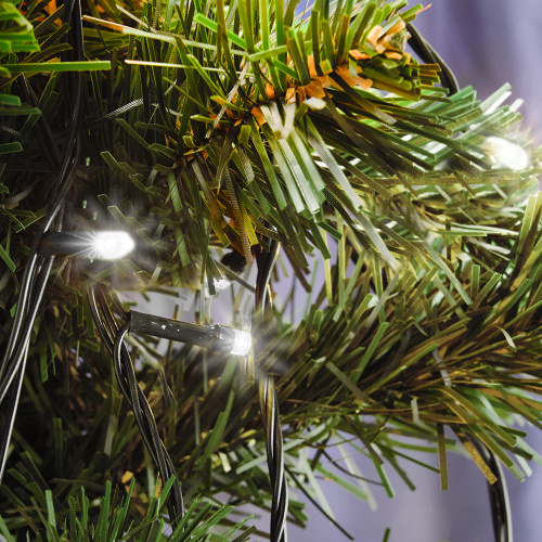 Светодиодная гирлянда Feron CL06 линейная 20м + 3м 230V 5000К,c питанием от сети, контроллером, зеленый шнур фото 2