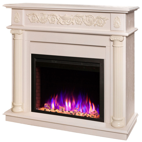 Электрокамин RealFlame Attica WT айвори с очагом Saphir 25,5 фото 3 Электрокамин RealFlame Attica WT айвори с очагом Saphir 25,5 фото 3