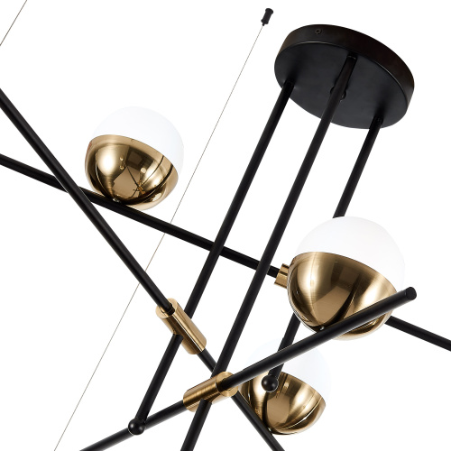 SL1507.422.09 Люстра потолочная ST-Luce Черный/Белый, Золотистый G9 9*5W 4000K ALBERO фото 9