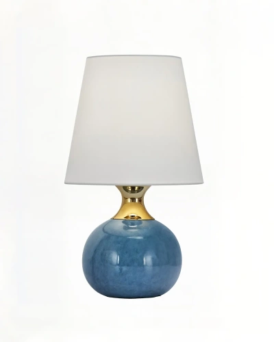 Настольная лампа "Бенсон" с синим керамическим основанием Настольная лампа "Бенсон" с синим керамическим основанием
