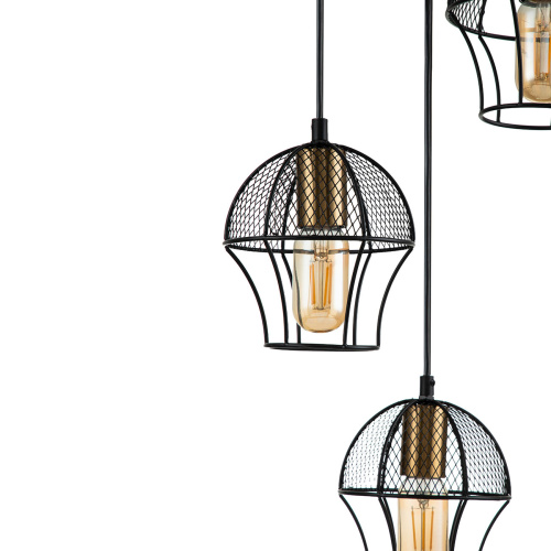 Подвесной светильник 10011/3P Black фото 4