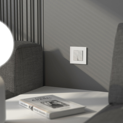 Рамка из стекла на 1 пост Senso белый soft-touch W0013101 фото 4 Рамка из стекла на 1 пост Senso белый soft-touch W0013101 фото 4