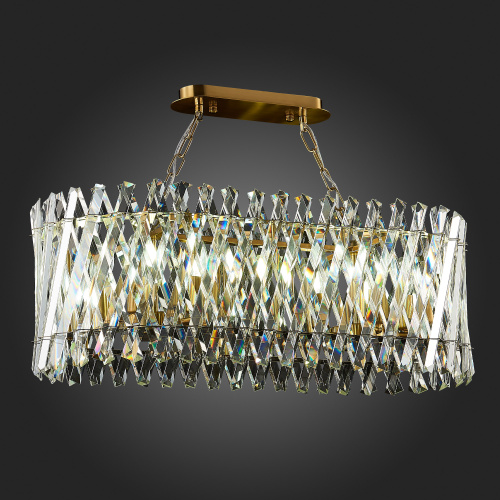 SL1170.303.10 Светильник подвесной ST-Luce Латунь/Прозрачный E14 10*40W FABIO фото 9