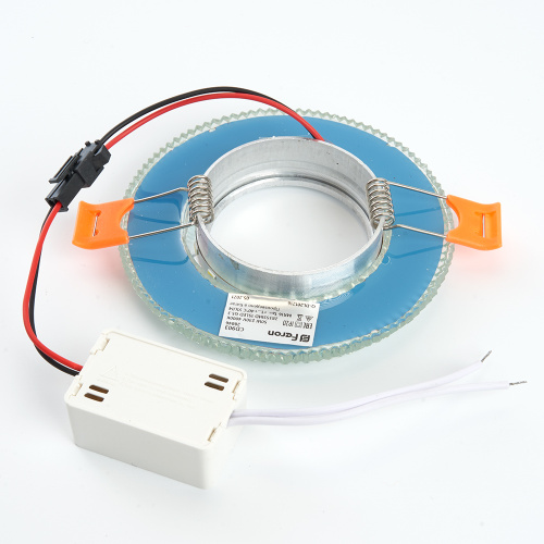 Светильник встраиваемый с белой LED подсветкой Feron CD903 потолочный MR16 G5.3 белый фото 2
