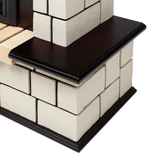 Каминокомплект STONE/СТОУН Античный дуб с очагом Электроочаг MAJESTIC LUX/МАДЖЕСТИК фото 6