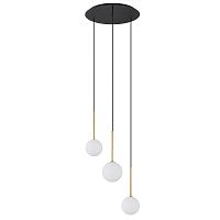 Подвесная люстра Nowodvorski Karo Black/Satine Gold 10304
