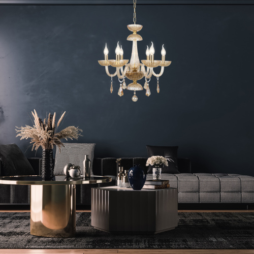 Подвесной светильник Escada 590/6PL E14*40W Gold фото 2 Подвесной светильник Escada 590/6PL E14*40W Gold фото 2