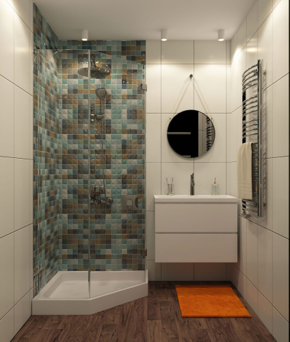 DK3007-WH Накладной светильник влагозащ., IP 44, 15 Вт, GU10, белый, алюминий фото 3