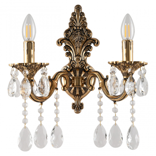 Бра с хрустальными подвесками AL7801B14/2/175 A GB Bohemia Ivele Crystal (Богемия Ивеле Кристалл)