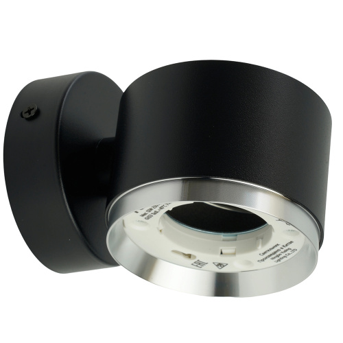 Светильник  настенный Feron HL4598  Barrel DUET 12W, 230V,GX53, черный + хром IP20 фото 7