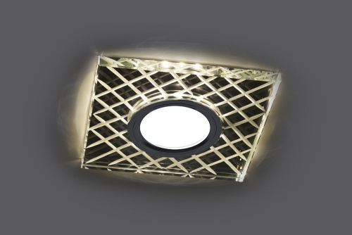 Светильник встраиваемый с LED подсветкой Feron CD984 потолочный MR16 G5.3 прозрачный, хром фото 3