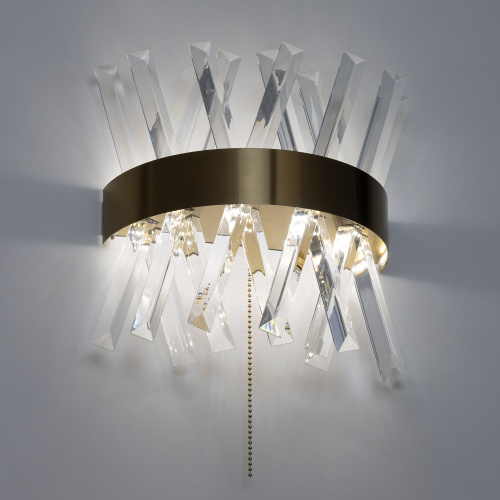 Citilux Ричард CL336313 LED Бра хрустальное с выключателем Бронза фото 10