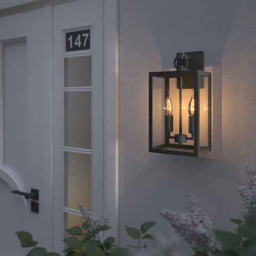 Уличный настенный светильник Candle D 35150/D темно-серый фото 3 Уличный настенный светильник Candle D 35150/D темно-серый фото 3