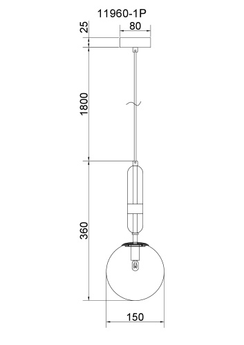 Светильник подвесной Moderli V11960-1P Selesta