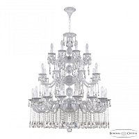 Люстра с хрустальными подвесками AL78101/16+8+8/300/3d A WMN Bohemia Ivele Crystal (Богемия Ивеле Кристалл)