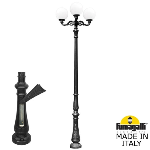 Fumagalli Парковый фонарь FUMAGALLI TABOR ADAM/GLOBE 300 3L G30.205.M30.AYE27 Fumagalli Парковый фонарь FUMAGALLI TABOR ADAM/GLOBE 300 3L G30.205.M30.AYE27