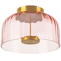 809062 Люстра CELESTA LED 1х12W 600LM ЗОЛОТО/РОЗОВЫЙ 3000K