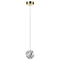 5085/5L L-VISION ODL25 563 золото/прозрачный/металл/акрил Подвес LED 5W 4000K 240Лм JEMSTONE