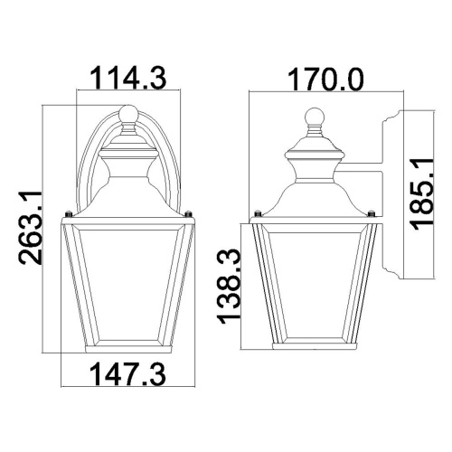 Настенный фонарь KL-BAY-SHORE2-S Kichler, арт. KL-BAY-SHORE2-S фото 2