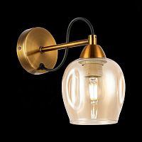 SLE110001-01 Светильник настенный Бронза/Янтарный E27 1*60W ACRO