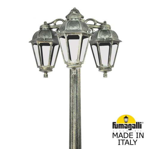 Fumagalli Садово-парковый фонарь FUMAGALLI RICU BISSO/SABA 3L DN K22.157.S30.BXE27DN фото 2 Fumagalli Садово-парковый фонарь FUMAGALLI RICU BISSO/SABA 3L DN K22.157.S30.BXE27DN фото 2