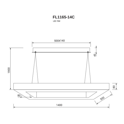Подвесная люстра Certezza FL1165-14C фото 2 Подвесная люстра Certezza FL1165-14C фото 2