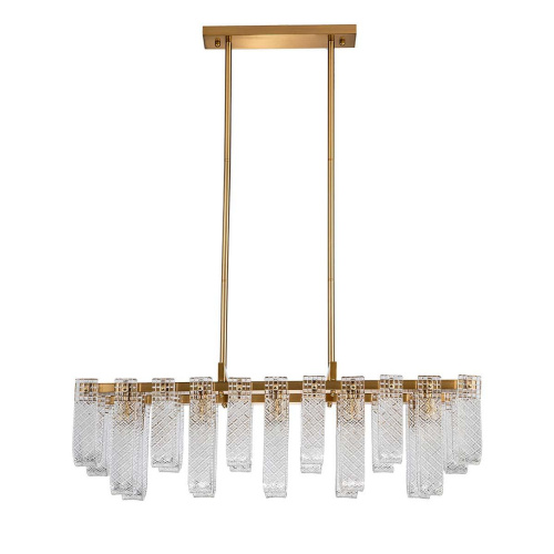 Подвесная люстра Indigo BRINA 12027/10PL Brass V000367 фото 2