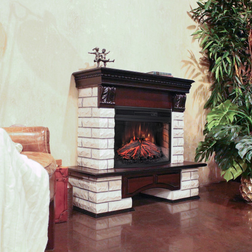 Электрокамин RealFlame Country Lux Rock AO античный дуб с очагом Firefield 25 S IR фото 7 Электрокамин RealFlame Country Lux Rock AO античный дуб с очагом Firefield 25 S IR фото 7