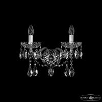 Бра хрустальные 1413B/2/165/XL Ni Bohemia Ivele Crystal (Богемия Ивеле Кристалл)