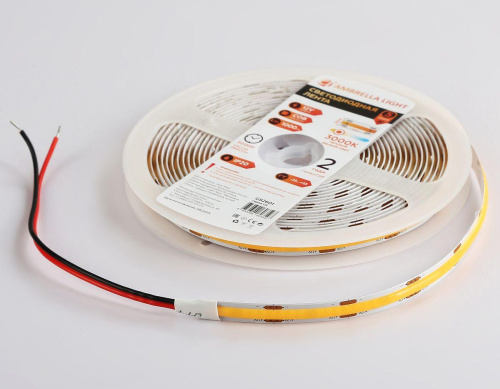 Светодиодная лента Ambrella Light 10W/m 320LED/m COB теплый белый 5M GS2601 фото 2