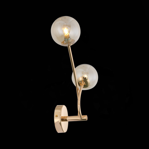 SL435.201.02 Бра ST-Luce Золотистый/Коньячный G9 2*3W PARLLAONE фото 5 SL435.201.02 Бра ST-Luce Золотистый/Коньячный G9 2*3W PARLLAONE фото 5