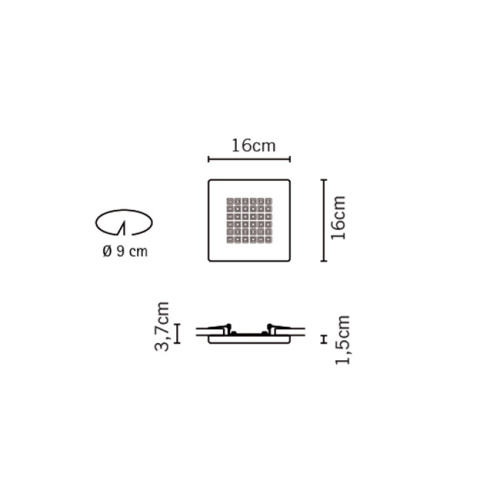 Встраиваемый светильник F18F0100 фото 2