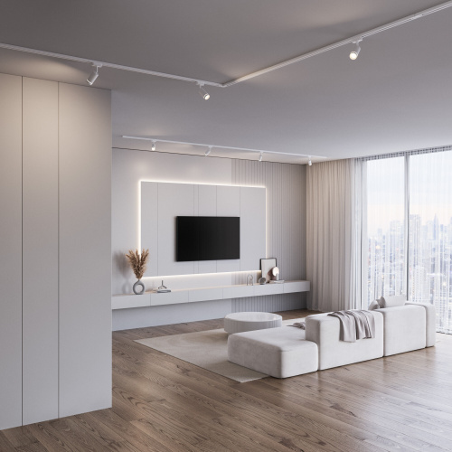 Трековый светодиодный светильник для однофазного шинопровода Glory белый 7W 4200K (1 шт.) LTB39 фото 2