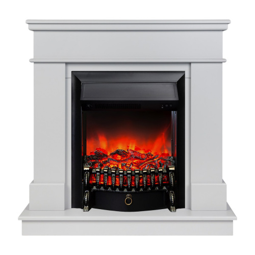 Электрокамин RealFlame Selena STD GR платиновый с очагом Fobos Lux Black Электрокамин RealFlame Selena STD GR платиновый с очагом Fobos Lux Black