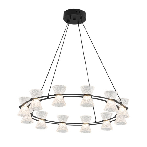 8341/42L LEDIO LN26 228 черный/прозрачный металл/акрил Люстра подвесная LED 42W 3000K 220V VINORA фото 4 8341/42L LEDIO LN26 228 черный/прозрачный металл/акрил Люстра подвесная LED 42W 3000K 220V VINORA фото 4